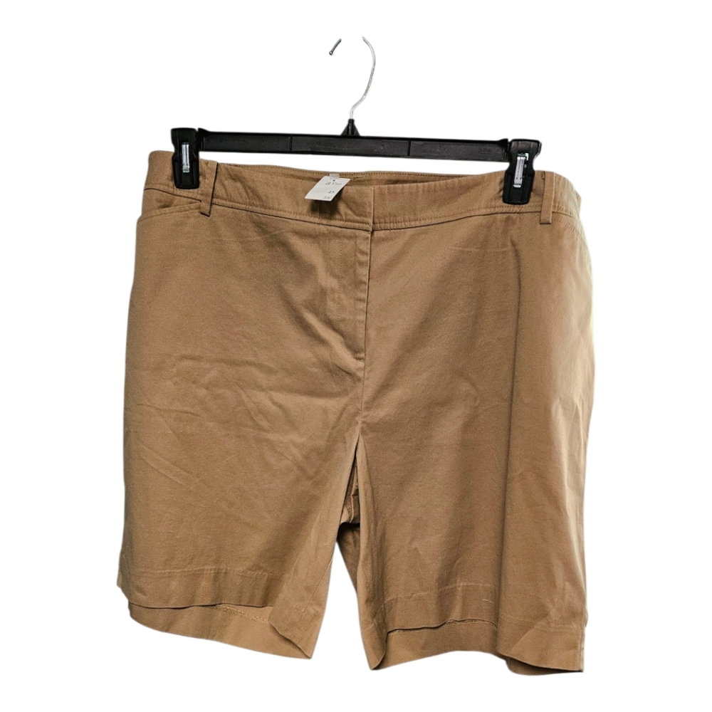 Talbots Tan Bermuda Shorts Cotton Blend Classic